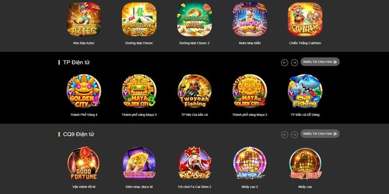 Game đa dạng kết hợp dealer chuyên nghiệp tạo sự chân thực như tại sòng bạc